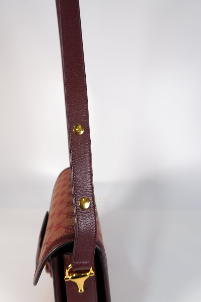 Horsebit 1955 in Bordeaux Supreme Canvas Leather | Purse Maison Luxury Bags Shop