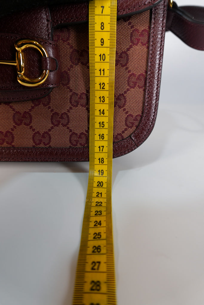 Horsebit 1955 in Bordeaux Supreme Canvas Leather | Purse Maison Luxury Bags Shop