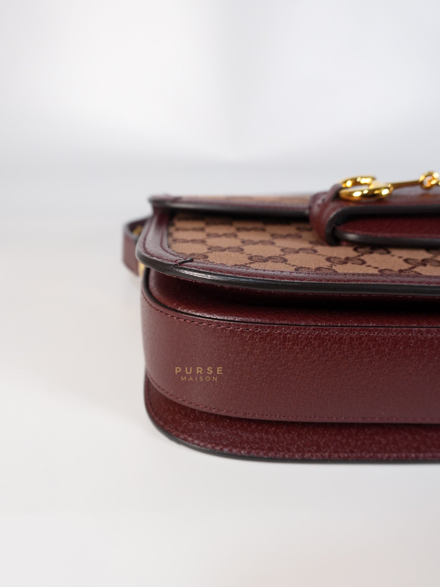 Horsebit 1955 in Bordeaux Supreme Canvas Leather | Purse Maison Luxury Bags Shop