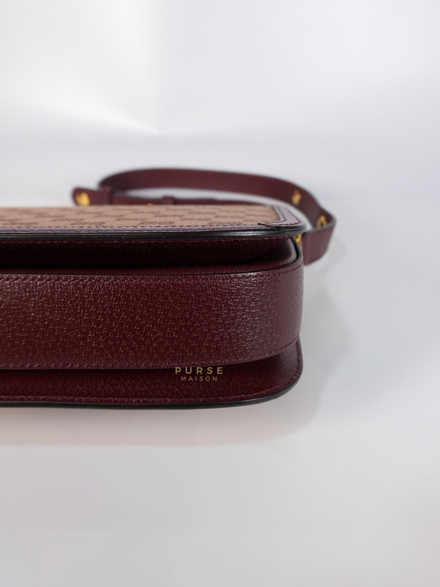 Horsebit 1955 in Bordeaux Supreme Canvas Leather | Purse Maison Luxury Bags Shop