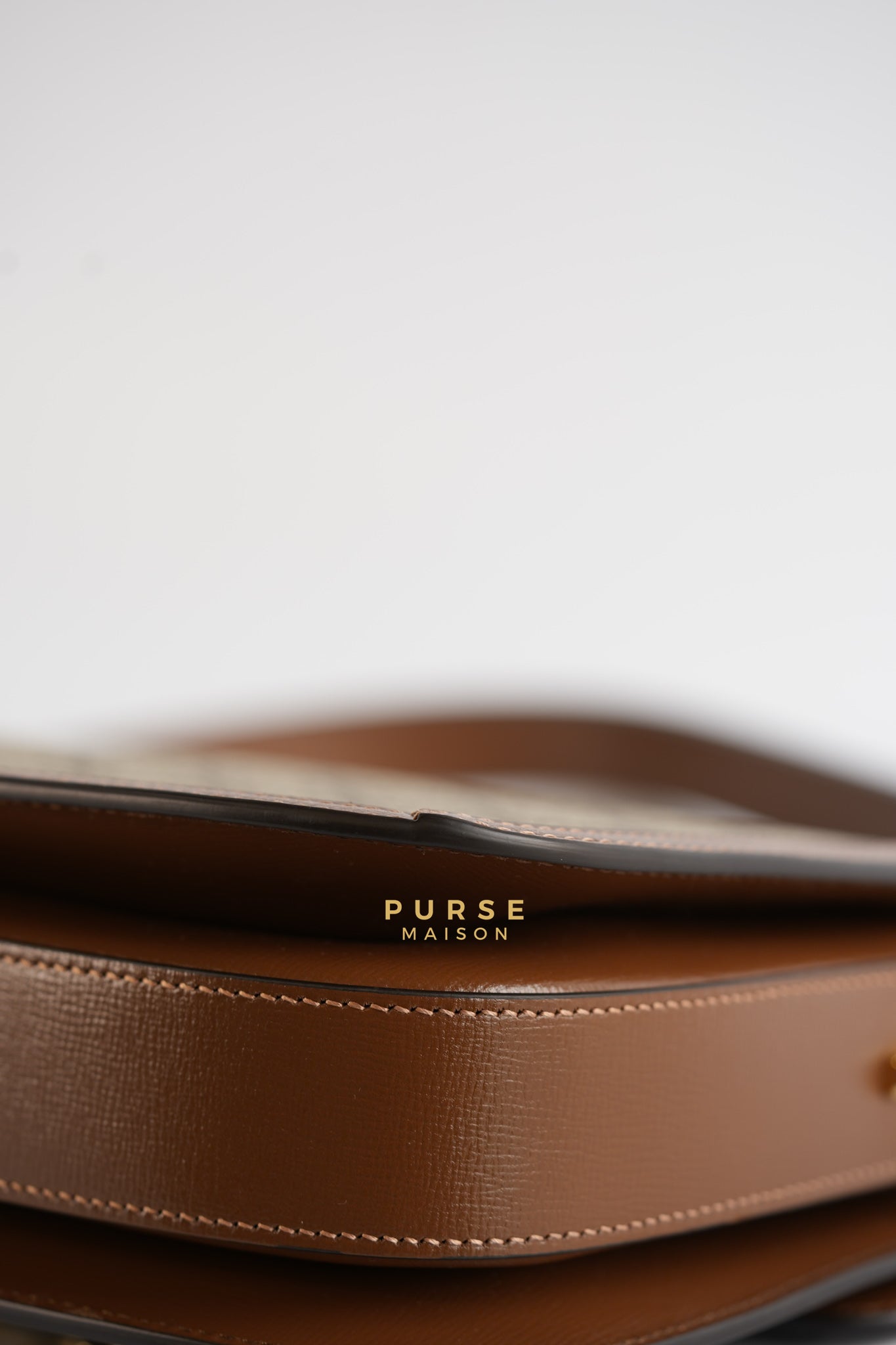 Horsebit 1955 in Brown Supreme Canvas Leather | Purse Maison Luxury Bags Shop