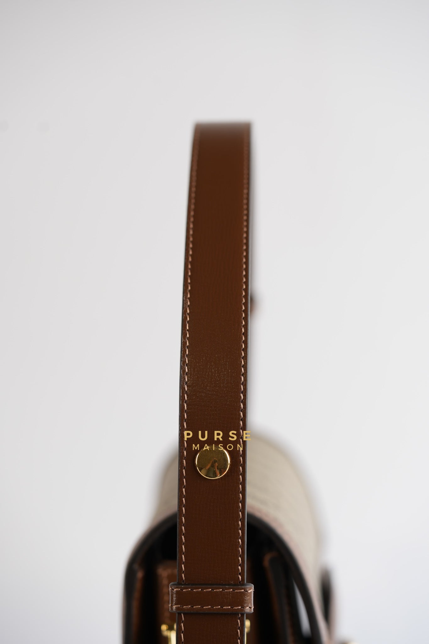 Horsebit 1955 in Brown Supreme Canvas Leather | Purse Maison Luxury Bags Shop