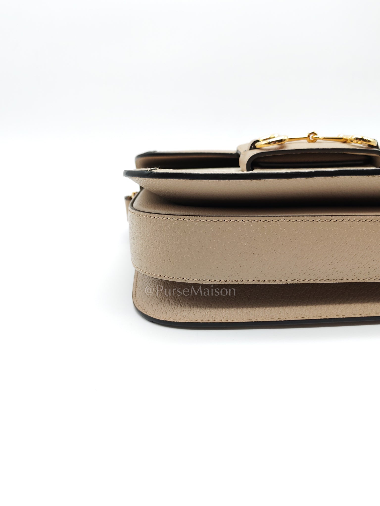 Horsebit 1955 Medium in Beige/White GG Canvas | Purse Maison Luxury Bags Shop