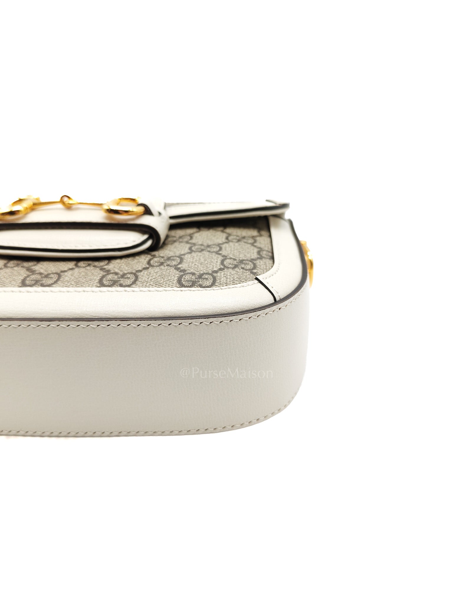Horsebit 1955 Mini Shoulder Bag in GG Supreme Canvas and Gold Hardware | Purse Maison Luxury Bags Shop