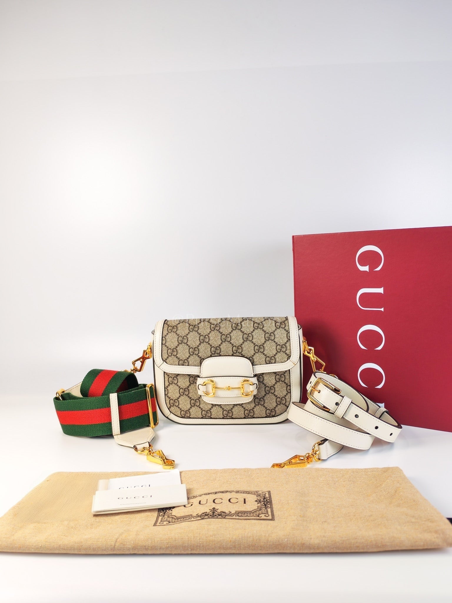 Horsebit 1955 Mini Sling Bag in GG Supreme Coated Canvas | Purse Maison Luxury Bags Shop