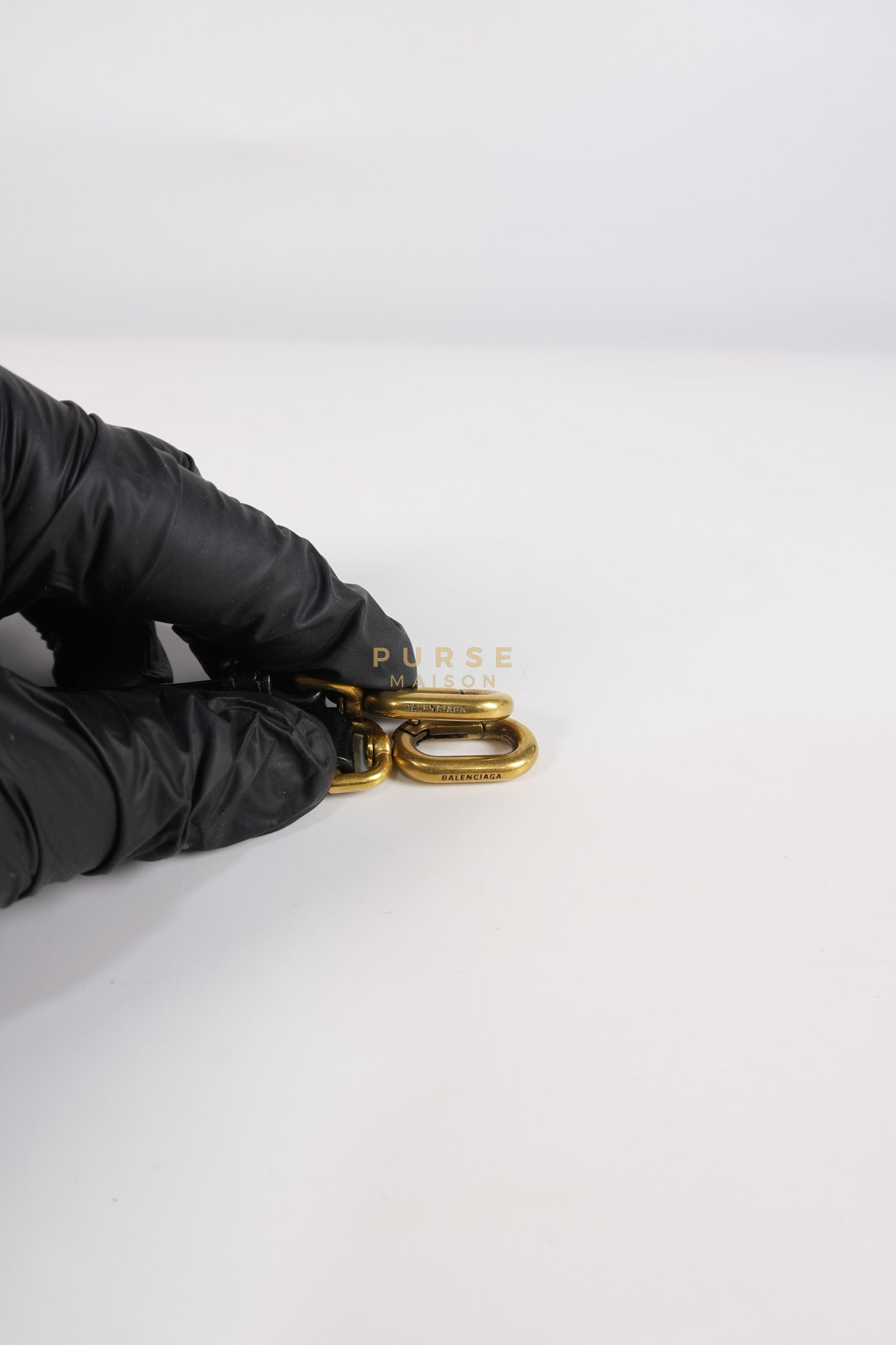 Hourglass Small Black in Smooth Calfskin Leather | Purse Maison Luxury Bags Shop