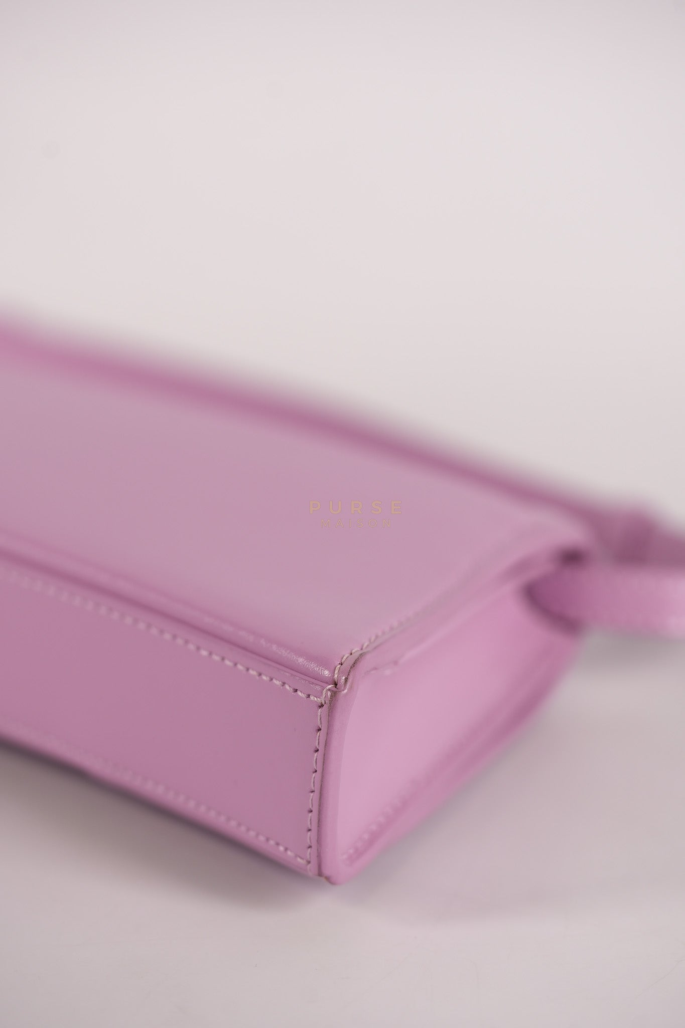 Hourglass Stretch in Light Purplish Pink in Smooth Calfskin Leather Shoulder Bag | Purse Maison Luxury Bags Shop