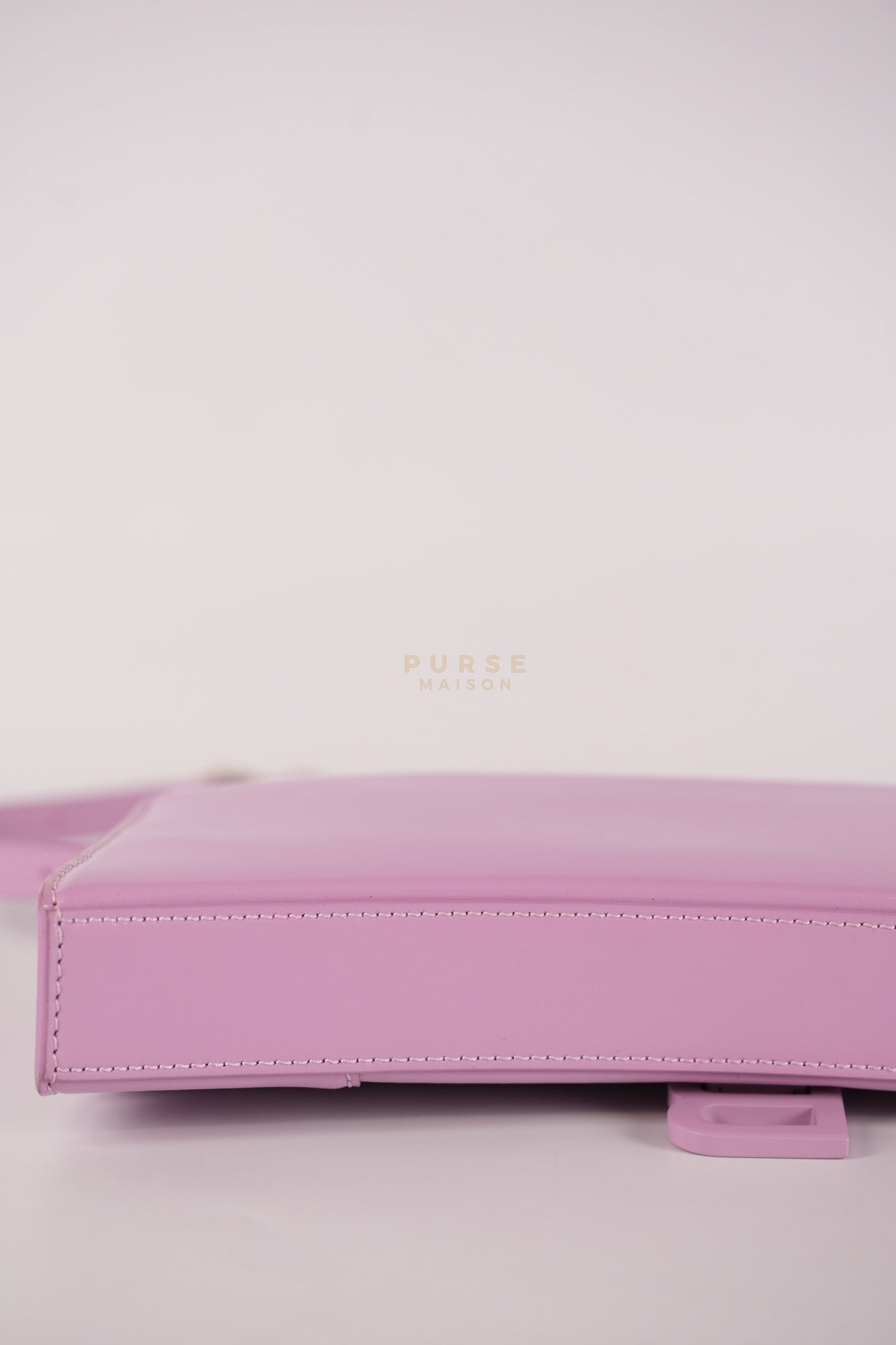 Hourglass Stretch in Light Purplish Pink in Smooth Calfskin Leather Shoulder Bag | Purse Maison Luxury Bags Shop