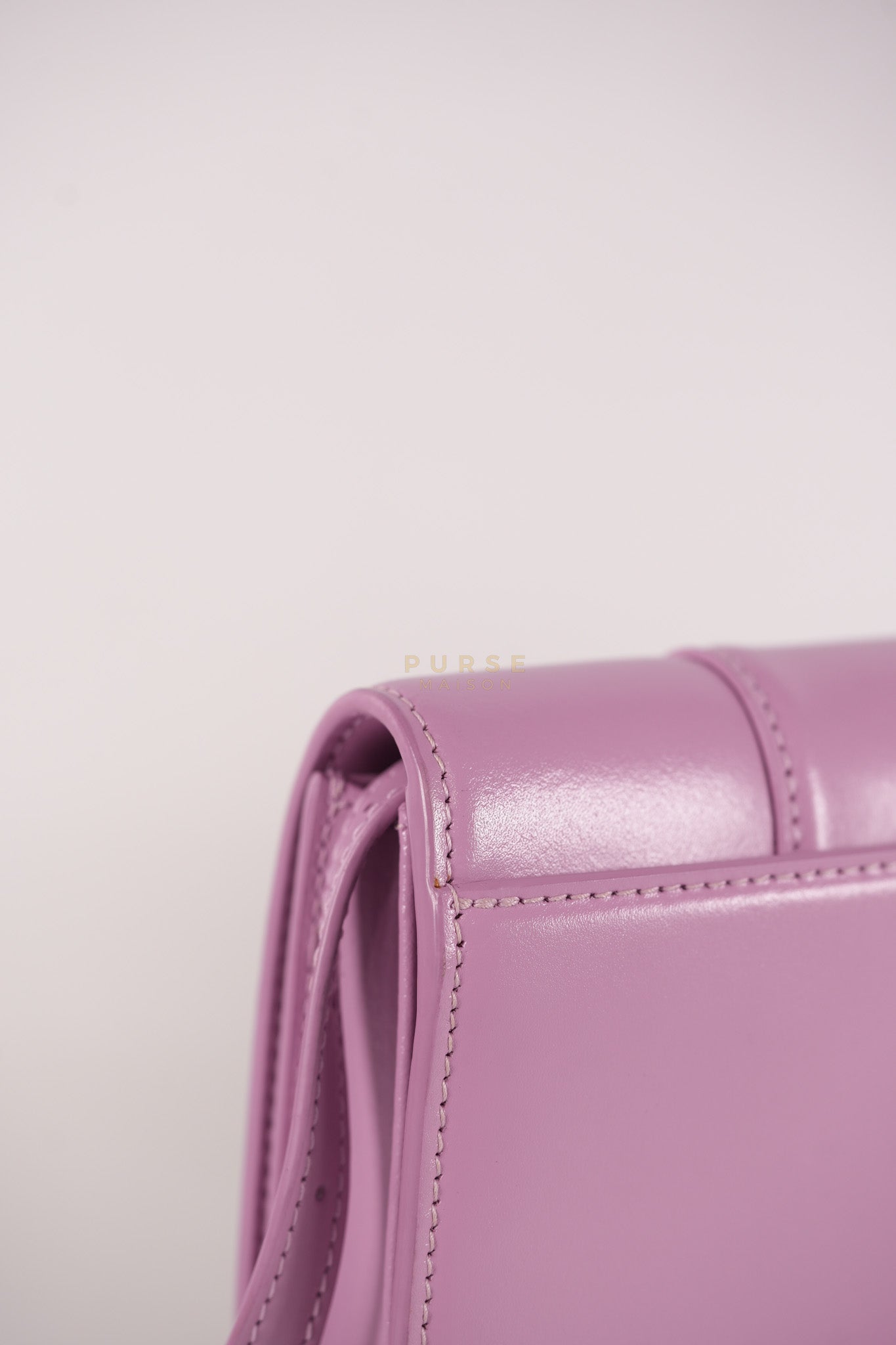 Hourglass Stretch in Light Purplish Pink in Smooth Calfskin Leather Shoulder Bag | Purse Maison Luxury Bags Shop