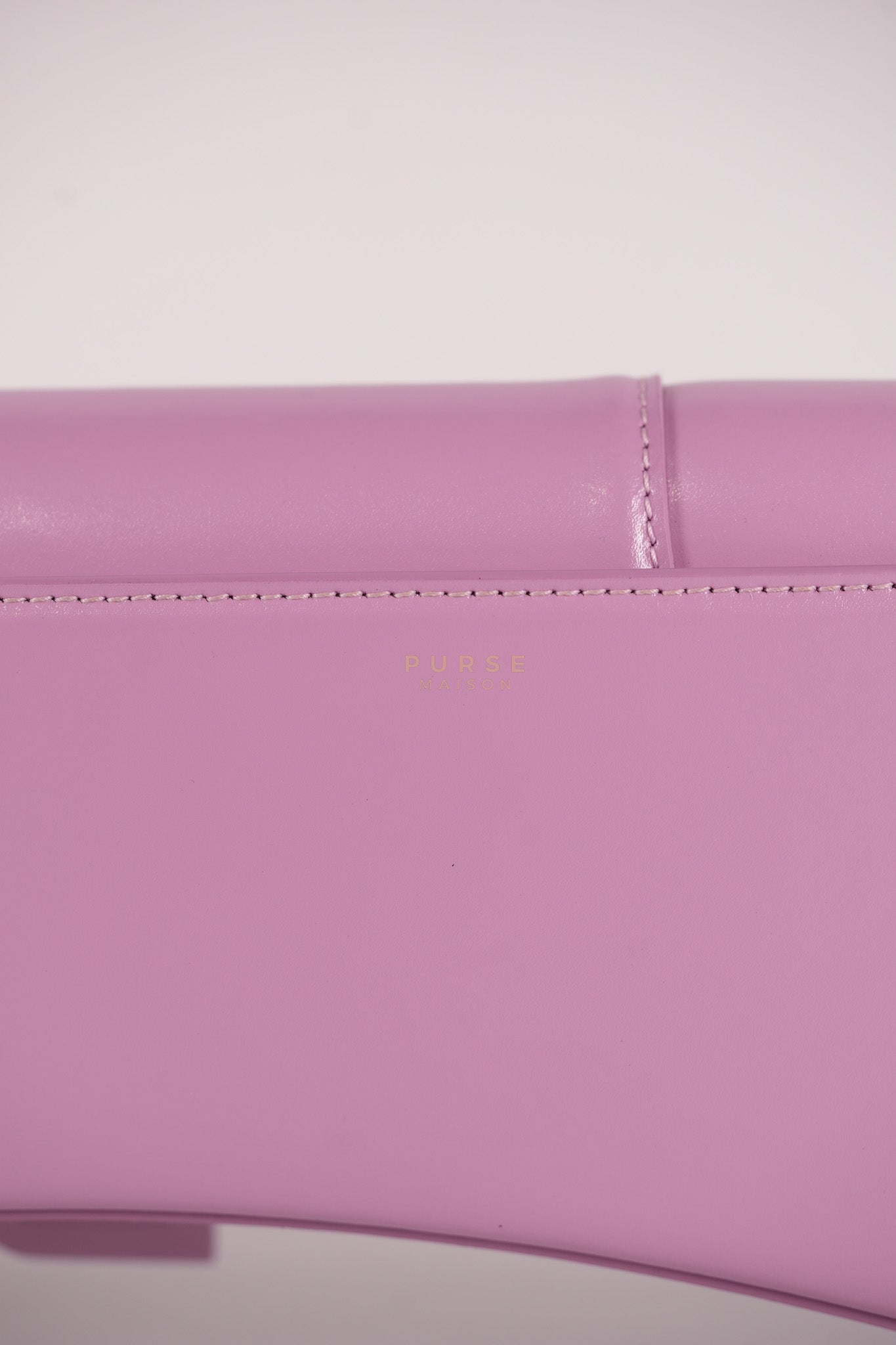 Hourglass Stretch in Light Purplish Pink in Smooth Calfskin Leather Shoulder Bag | Purse Maison Luxury Bags Shop