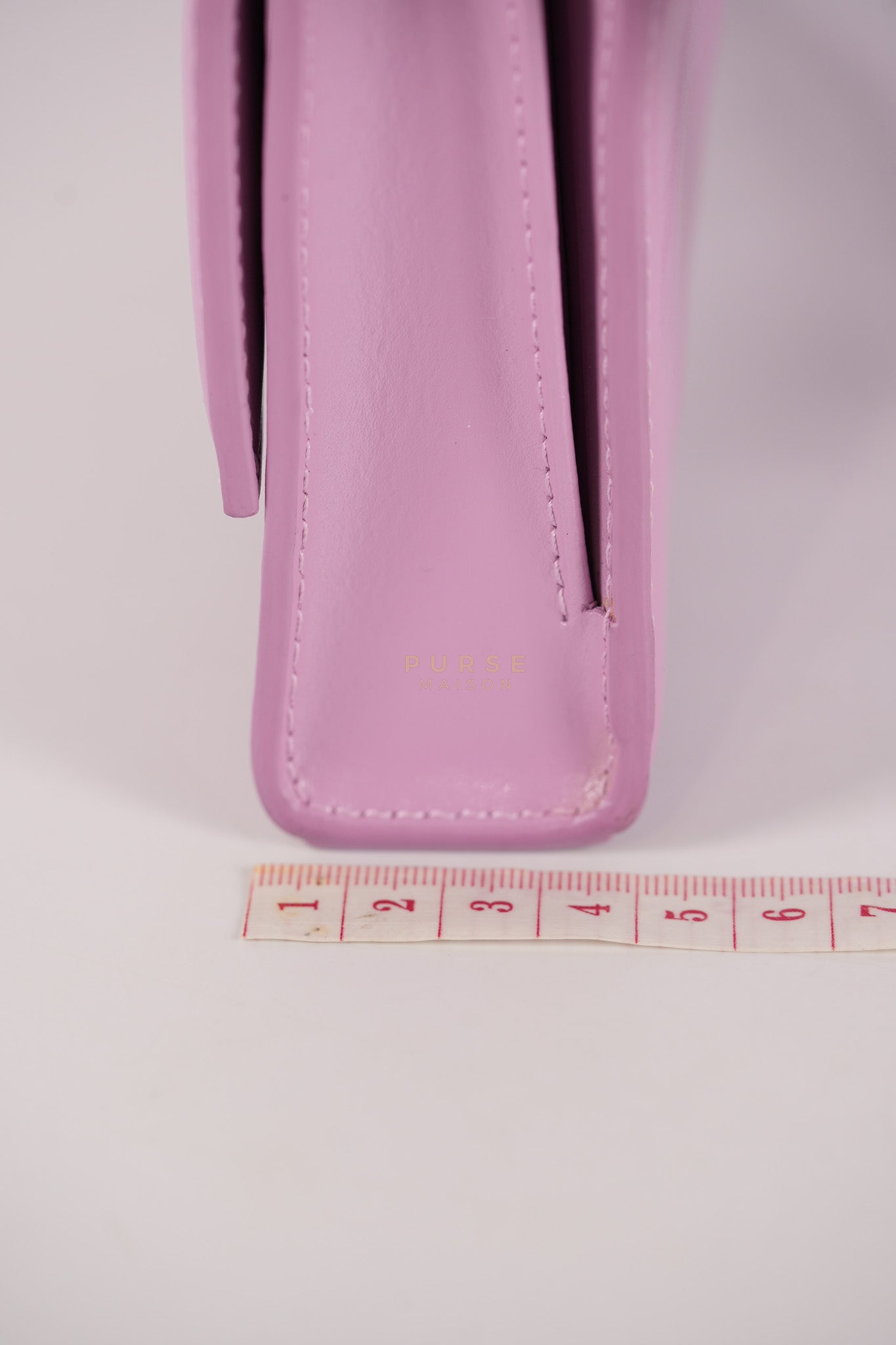 Hourglass Stretch in Light Purplish Pink in Smooth Calfskin Leather Shoulder Bag | Purse Maison Luxury Bags Shop