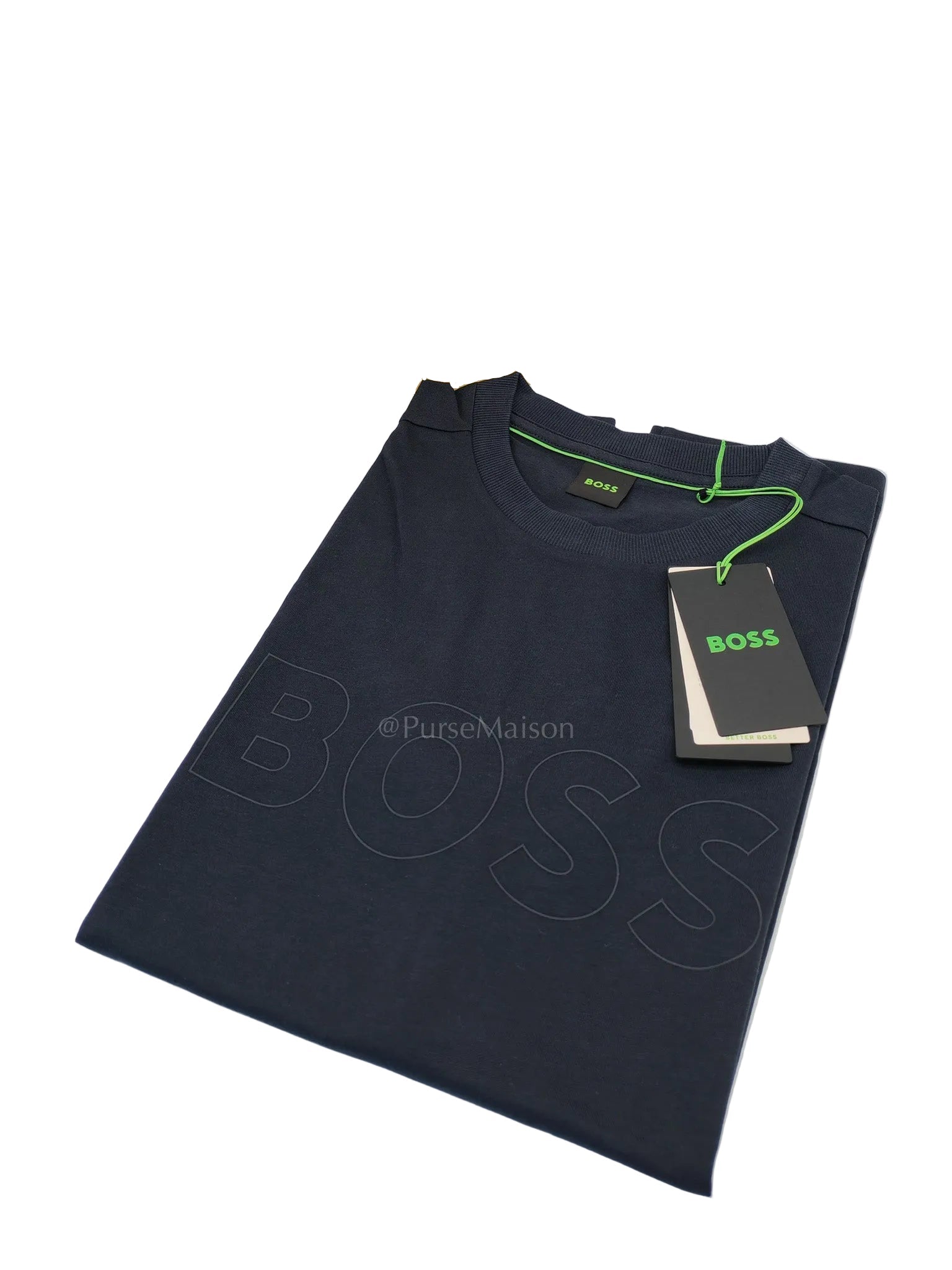 Hugo Boss Jersey Cotton T-Shirt in Dark Blue for Men Size M | Purse Maison Luxury Bags Shop