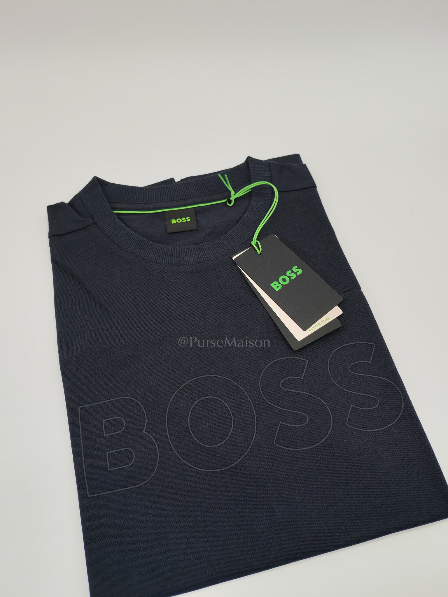 Hugo Boss Jersey Cotton T-Shirt in Dark Blue for Men Size M | Purse Maison Luxury Bags Shop