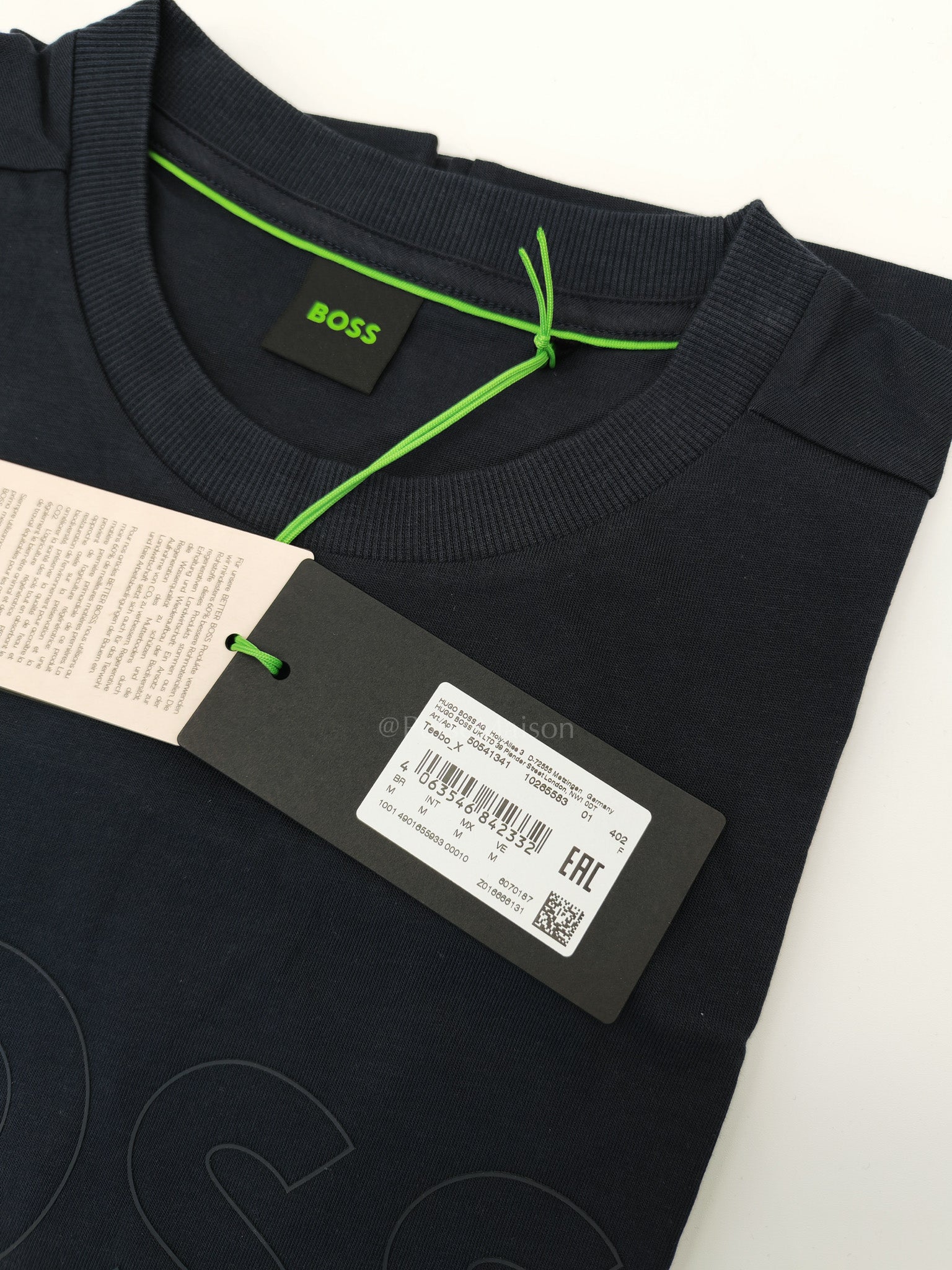 Hugo Boss Jersey Cotton T-Shirt in Dark Blue for Men Size M | Purse Maison Luxury Bags Shop