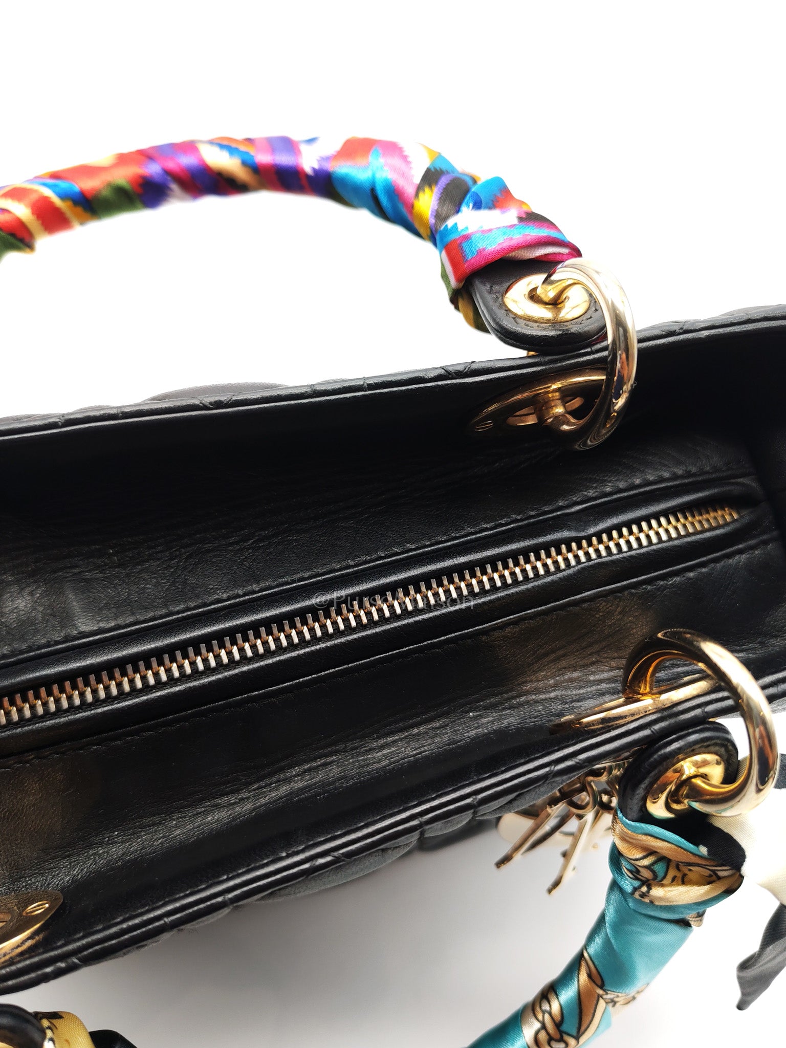Christian Dior Lady Dior in Black Cannage Lambskin Leather Shoulder Bag