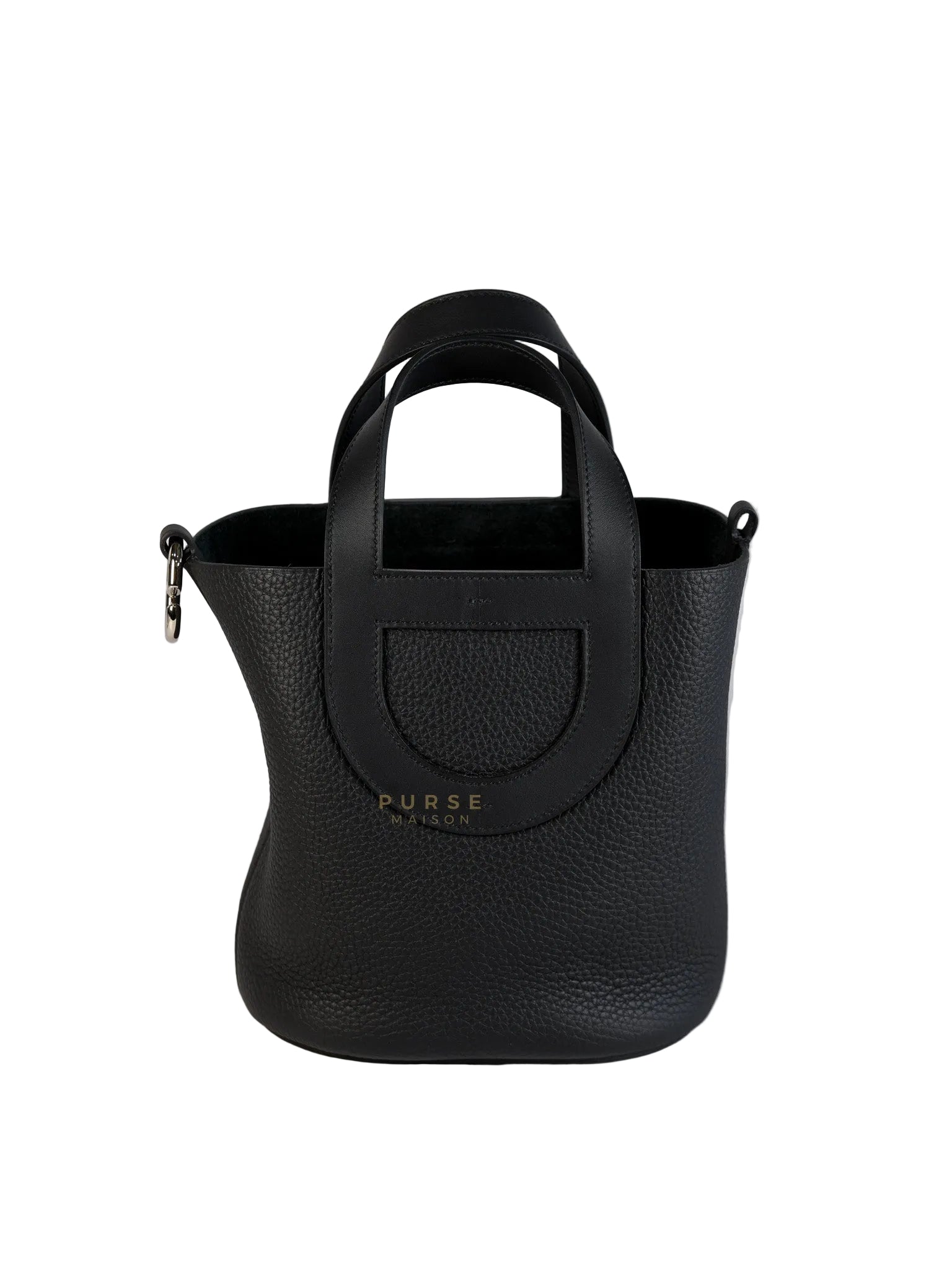 In The Loop 18 Clemence Noir Palladium Hardware Stamp W (2024) | Purse Maison Luxury Bags Shop