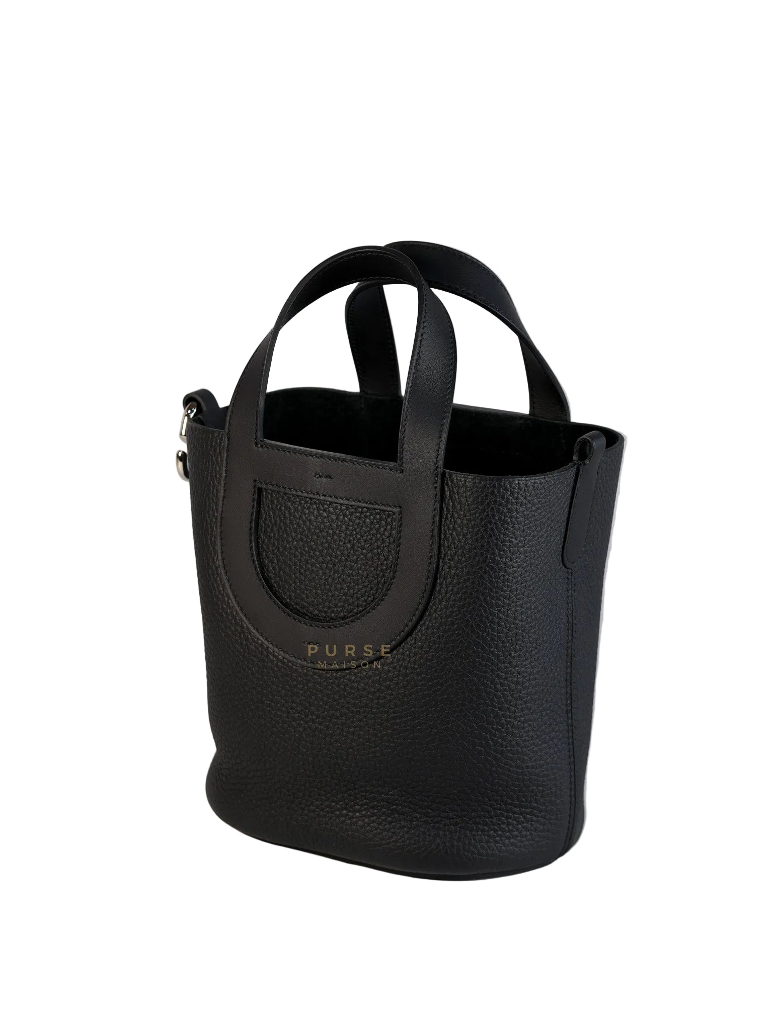 In The Loop 18 Clemence Noir Palladium Hardware Stamp W (2024) | Purse Maison Luxury Bags Shop