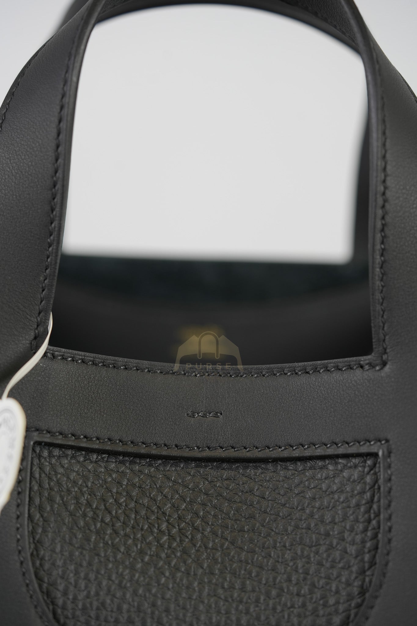 In The Loop 22 in Black Togo Leather and Palladium Hardware Stamp K (2025) | Purse Maison Luxury Bags Shop