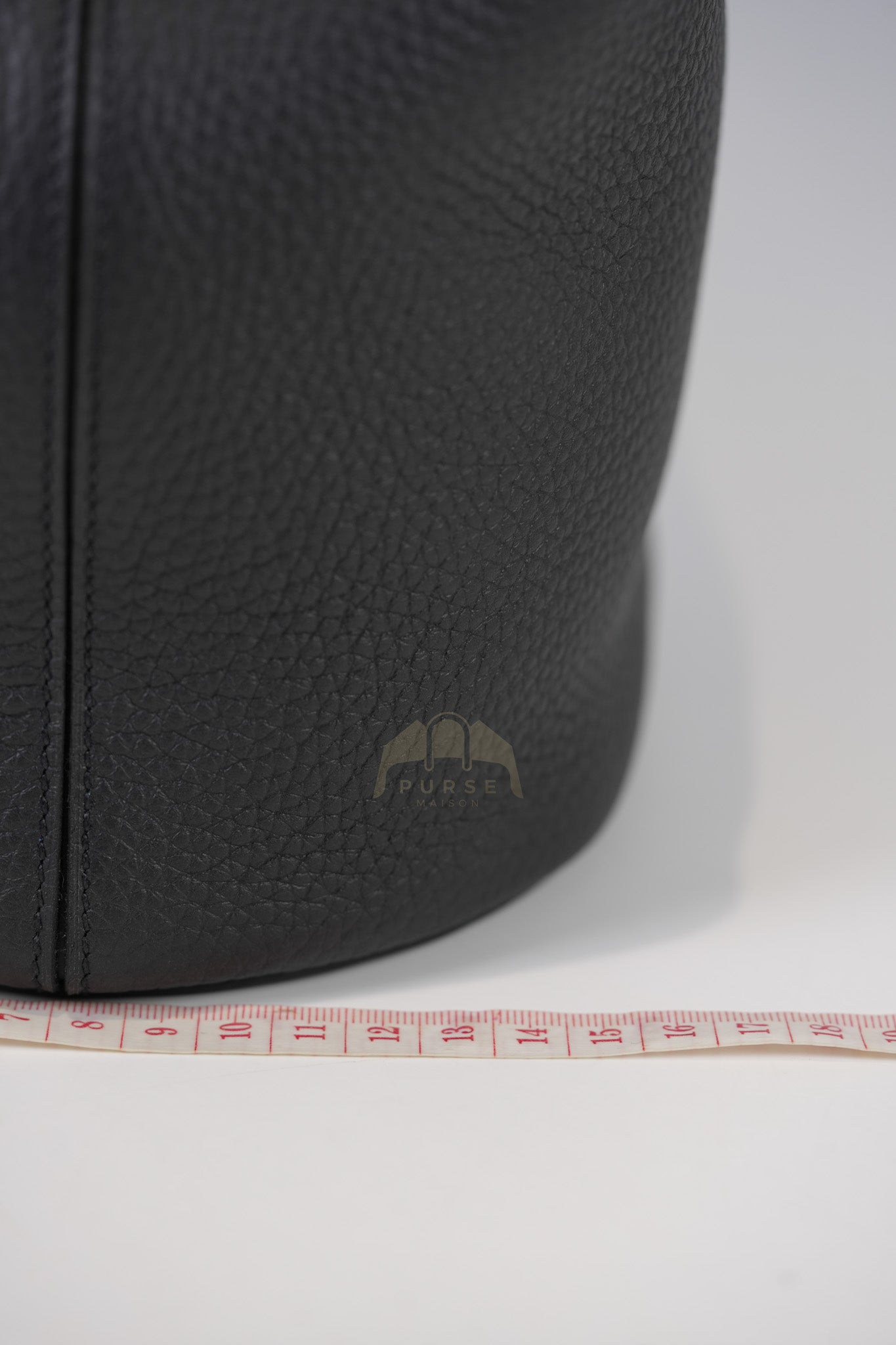 In The Loop 22 in Black Togo Leather and Palladium Hardware Stamp K (2025) | Purse Maison Luxury Bags Shop