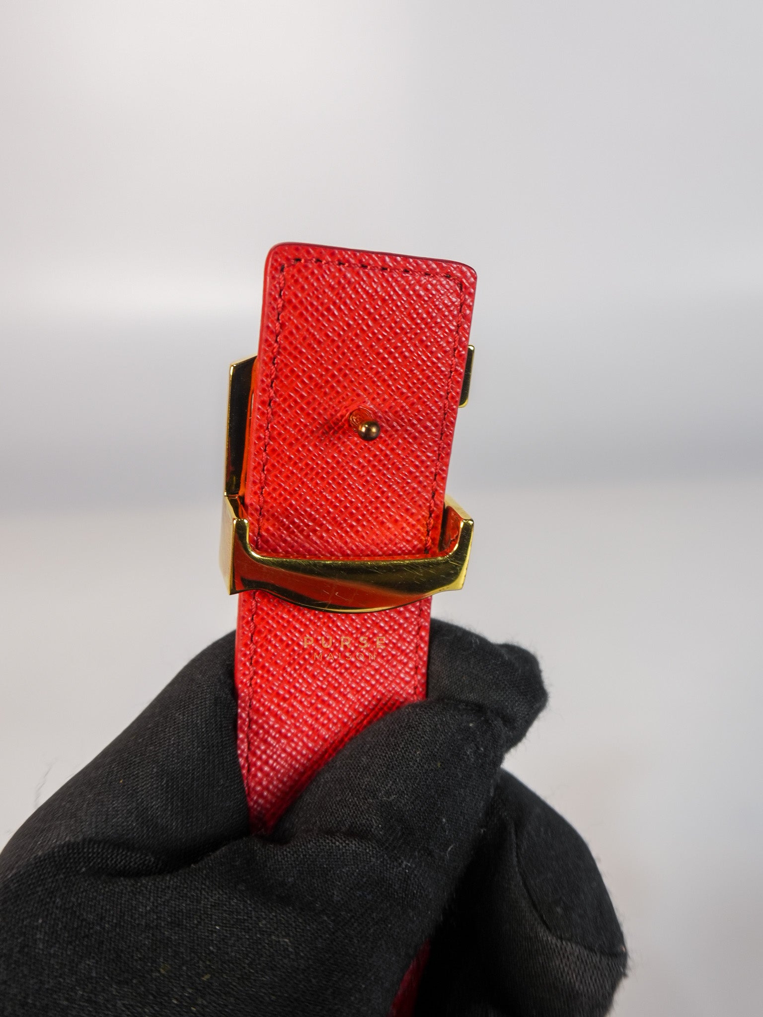 Initiales 30mm Reversible Belt in Brown/Red Size 80 (Date Code: M9498) | Purse Maison Luxury Bags Shop