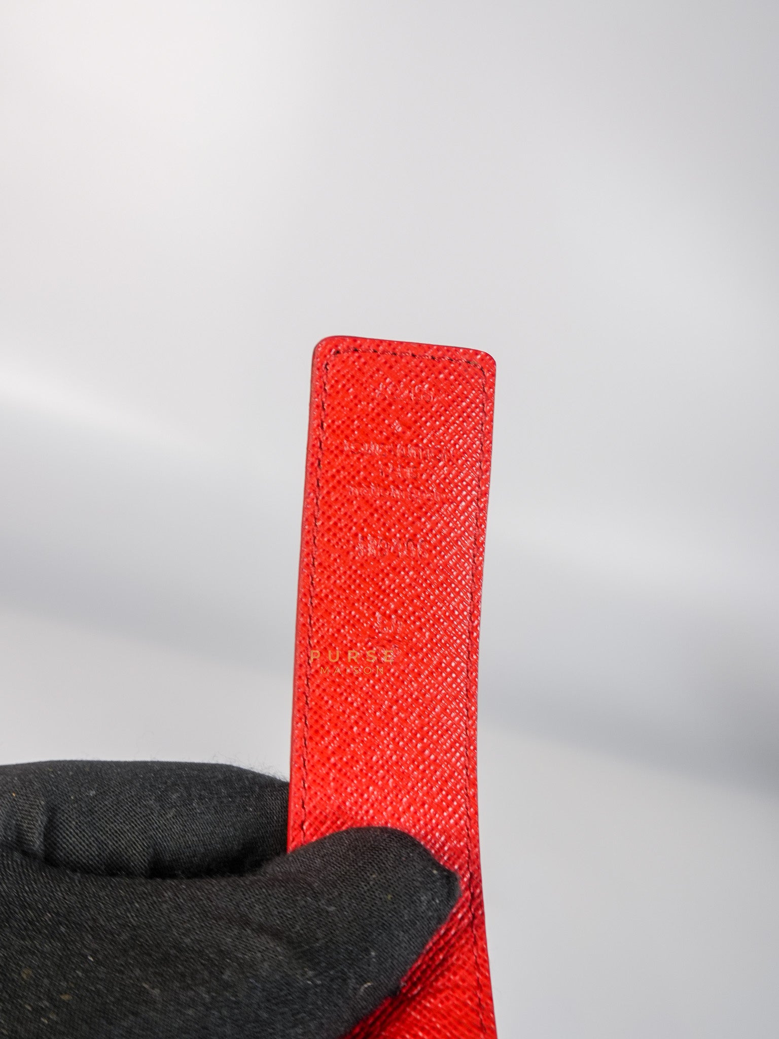 Initiales 30mm Reversible Belt in Brown/Red Size 80 (Date Code: M9498) | Purse Maison Luxury Bags Shop