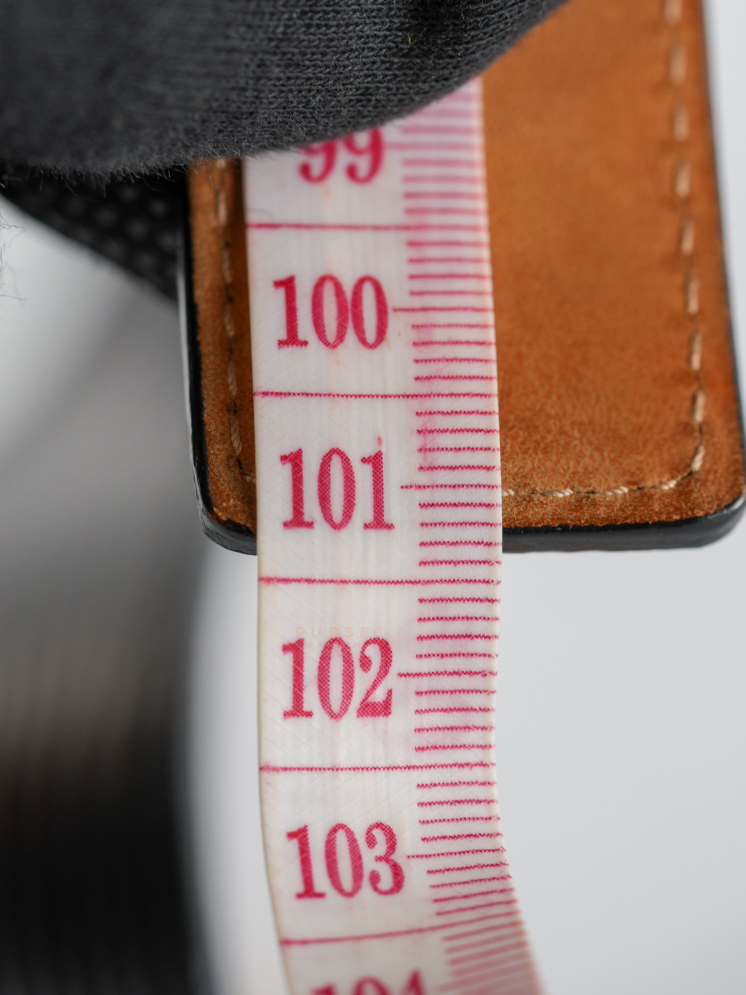 Initiales Black Epi Leather Belt 85 cm | Purse Maison Luxury Bags Shop