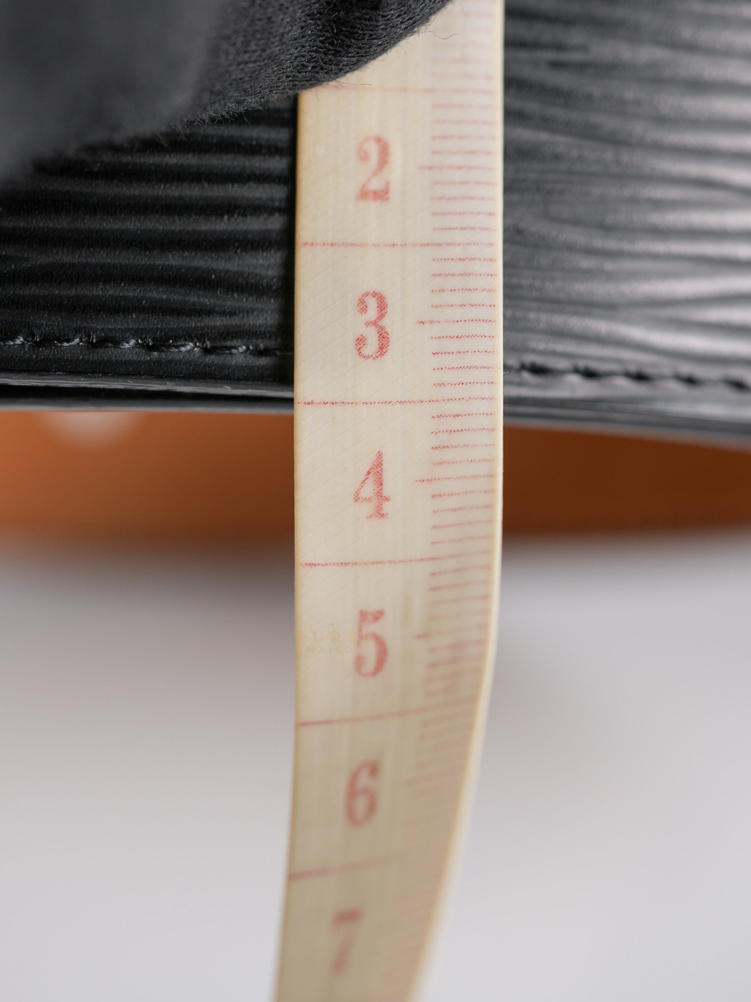 Initiales Black Epi Leather Belt 85 cm | Purse Maison Luxury Bags Shop