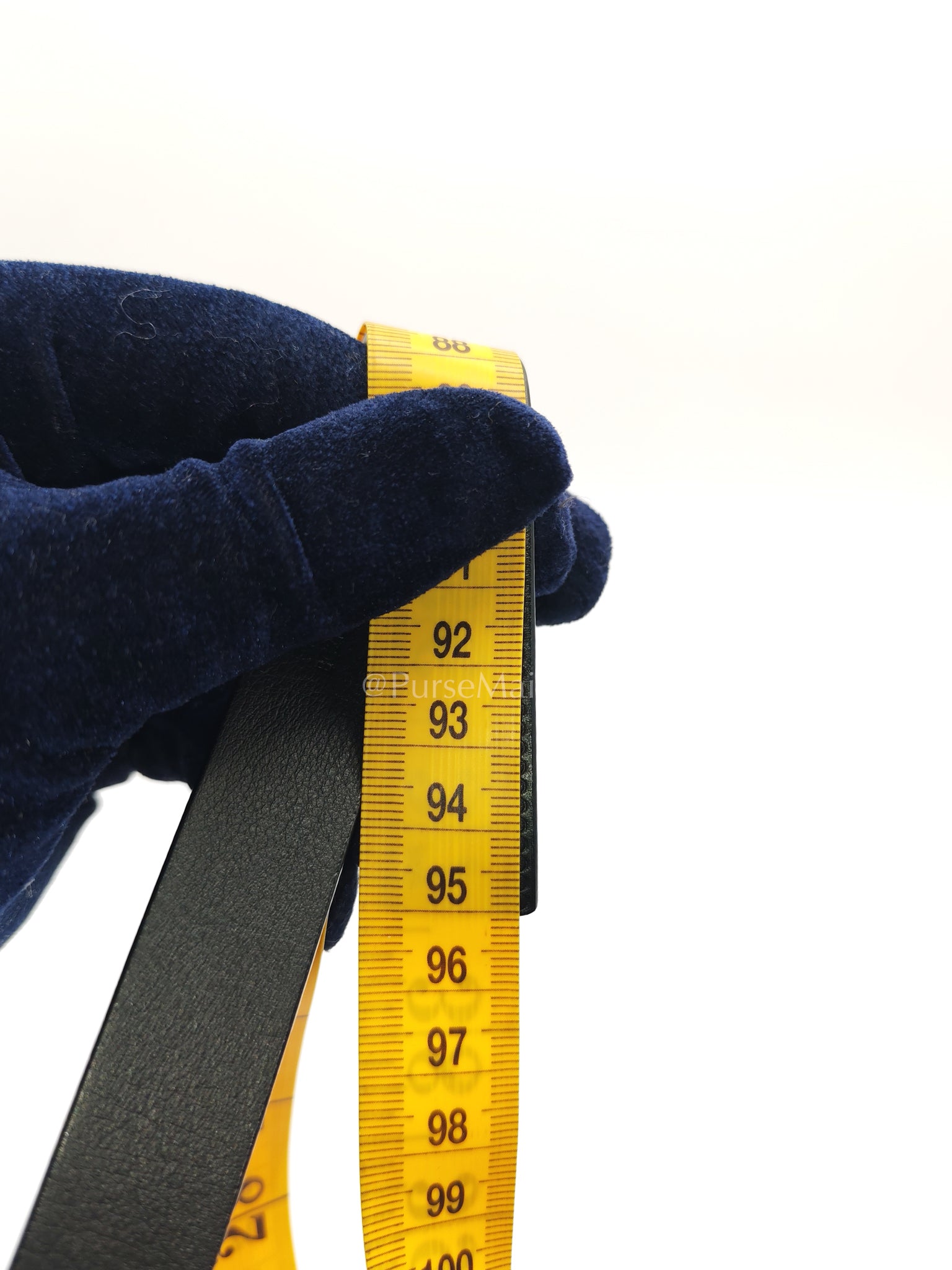 Initiales Black Reversible Belt (20mm) in Calfskin Leather Size 80 (Date Code: M9578) | Purse Maison Luxury Bags Shop