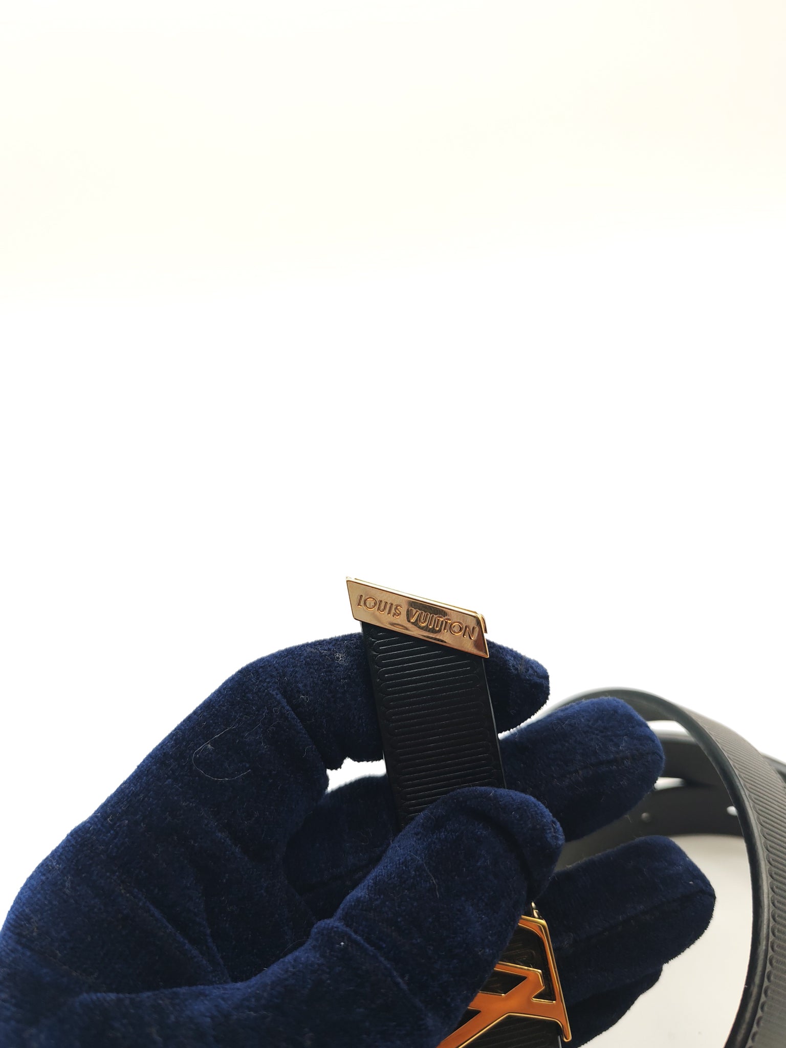 Initiales Black Reversible Belt (20mm) in Calfskin Leather Size 80 (Date Code: M9578) | Purse Maison Luxury Bags Shop