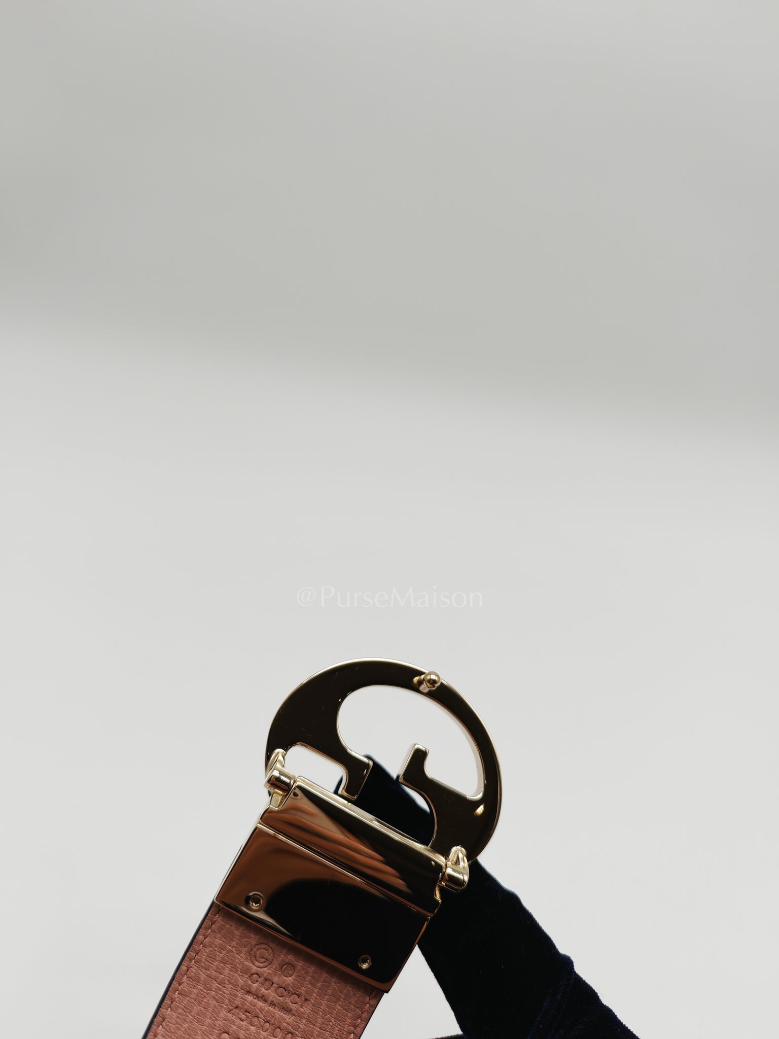 Interlocking G 1973 Reversible Belt in Black/Pink Leather 80cm | Purse Maison Luxury Bags Shop