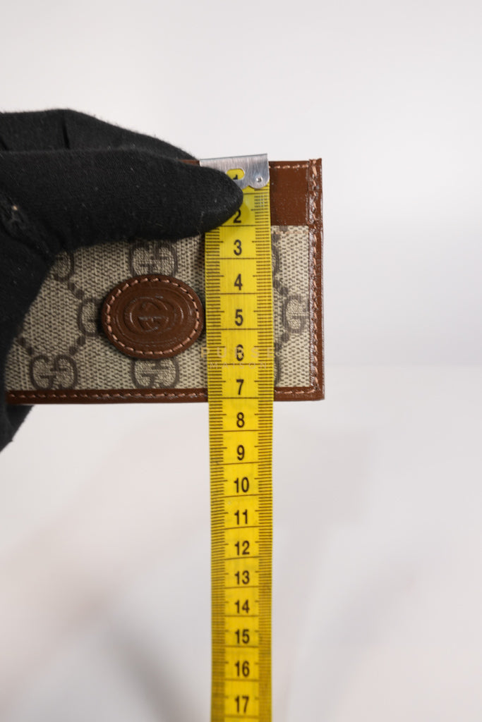 Interlocking G Card Case in Supreme Monogram Canvas | Purse Maison Luxury Bags Shop