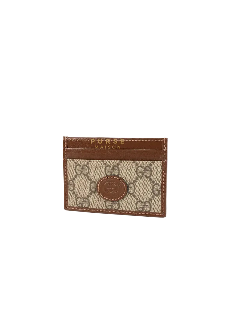 Interlocking G Card Case in Supreme Monogram Canvas | Purse Maison Luxury Bags Shop