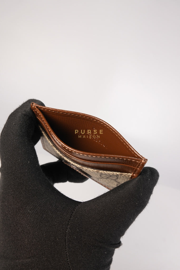 Interlocking G Card Case in Supreme Monogram Canvas | Purse Maison Luxury Bags Shop