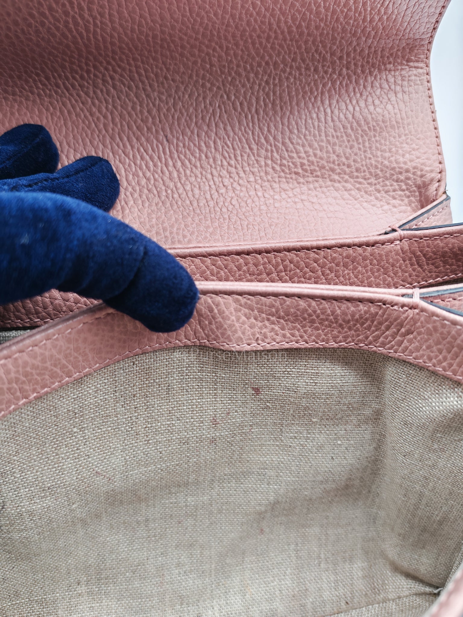 Interlocking G Medium Top Handle in Pink Grained Calfskin Leather Crossbody Bag | Purse Maison Luxury Bags Shop