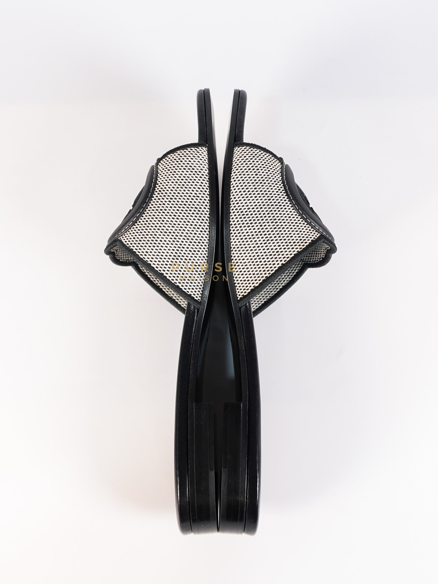 Interlocking G Slide Sandals in Black Size 39 EU (24.5cm) | Purse Maison Luxury Bags Shop