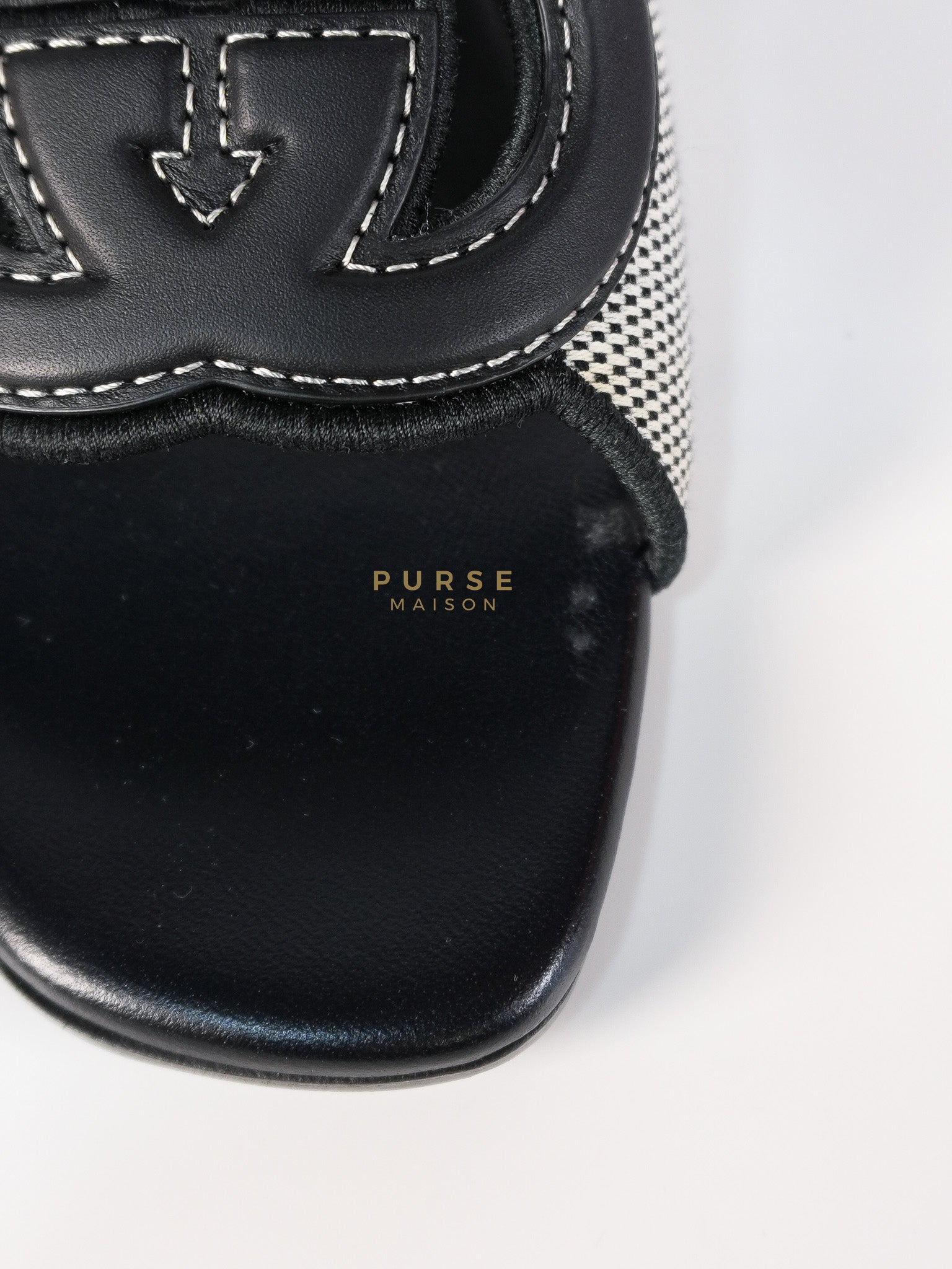 Interlocking G Slide Sandals in Black Size 39 EU (24.5cm) | Purse Maison Luxury Bags Shop