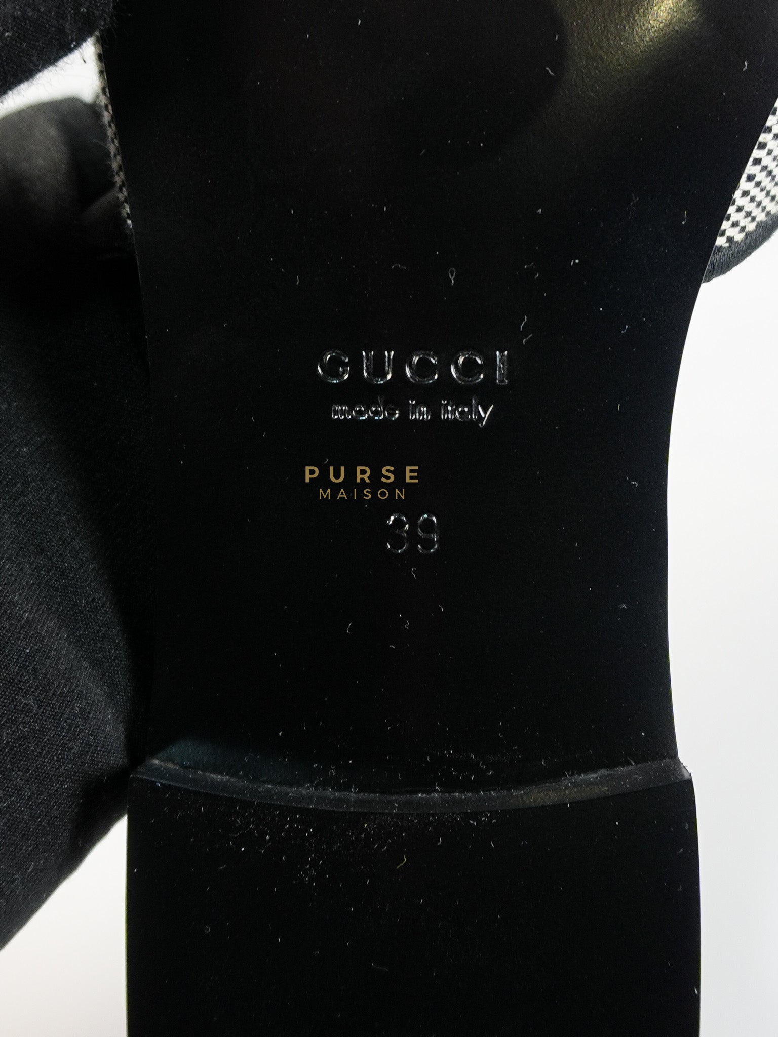 Interlocking G Slide Sandals in Black Size 39 EU (24.5cm) | Purse Maison Luxury Bags Shop