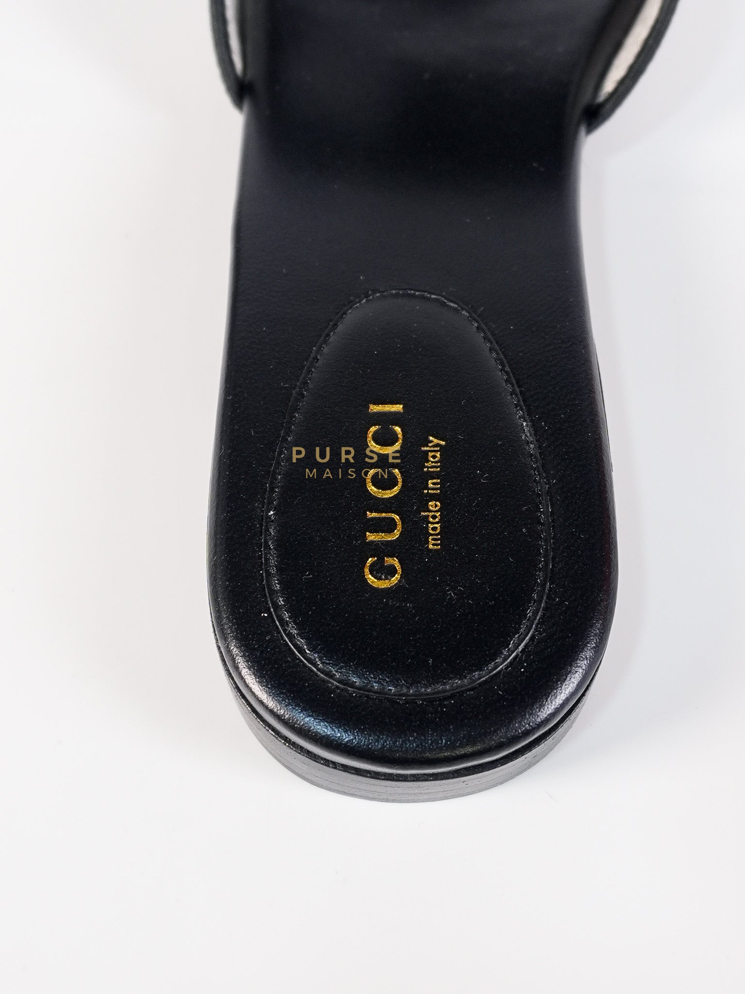 Interlocking G Slide Sandals in Black Size 39 EU (24.5cm) | Purse Maison Luxury Bags Shop