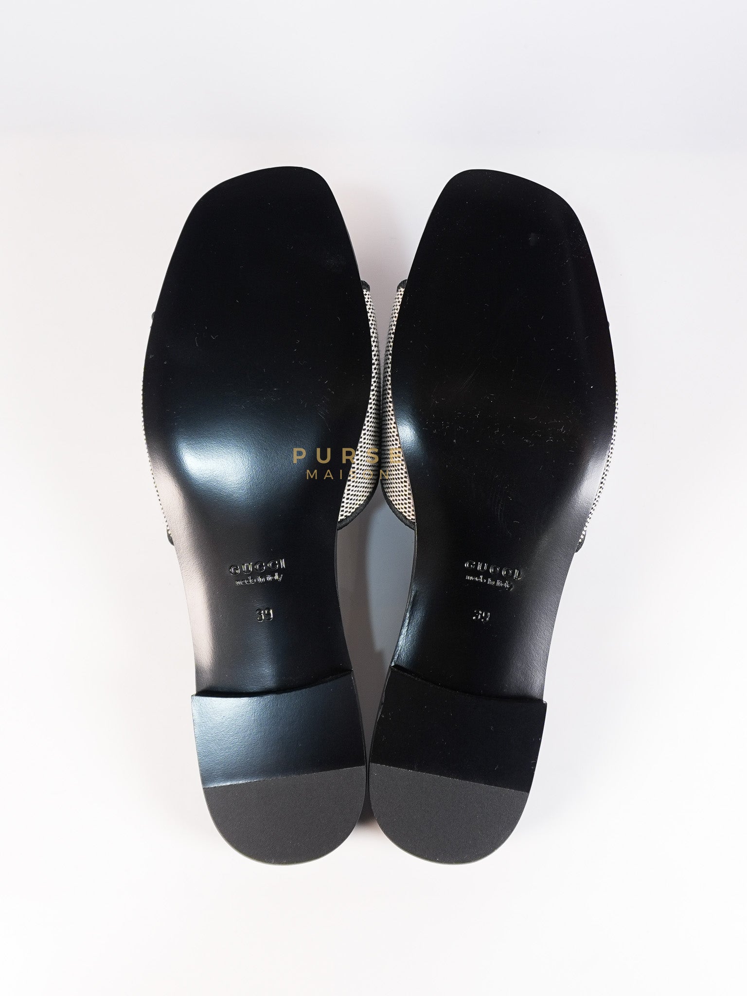 Interlocking G Slide Sandals in Black Size 39 EU (24.5cm) | Purse Maison Luxury Bags Shop