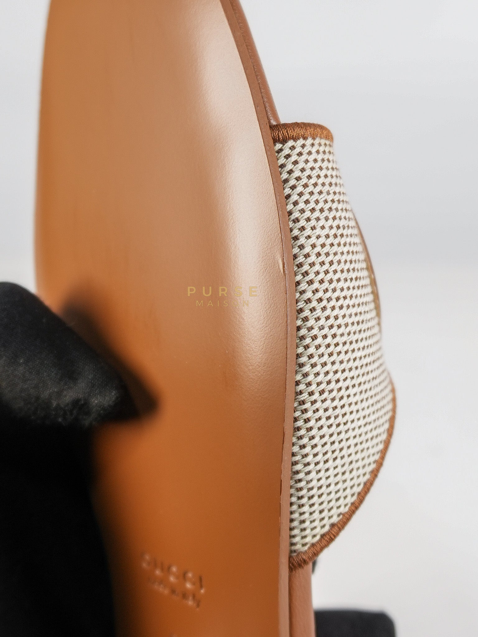 Interlocking G Slide Sandlas in Tan Size 37 EU (23cm) | Purse Maison Luxury Bags Shop