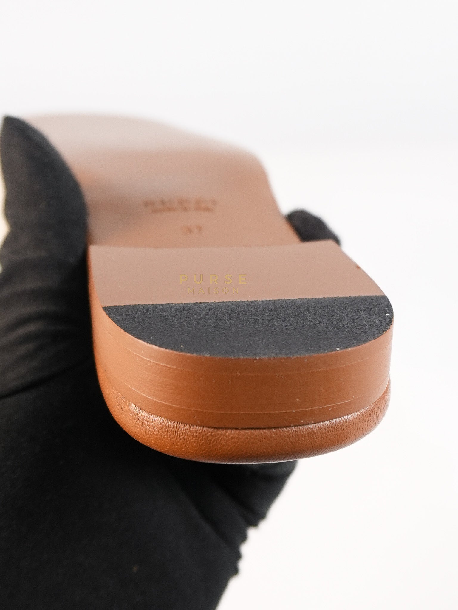 Interlocking G Slide Sandlas in Tan Size 37 EU (23cm) | Purse Maison Luxury Bags Shop