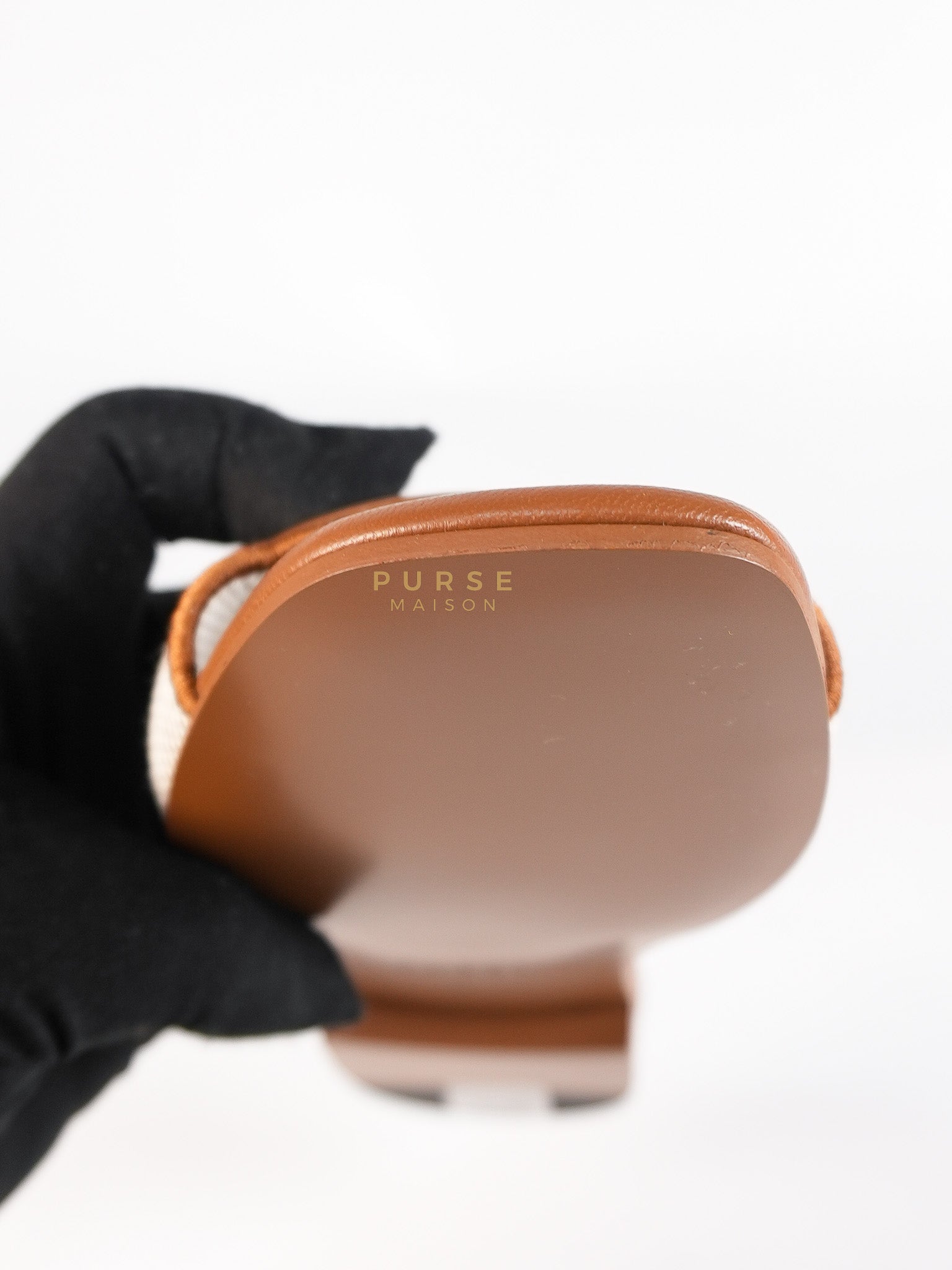 Interlocking G Slide Sandlas in Tan Size 37 EU (23cm) | Purse Maison Luxury Bags Shop