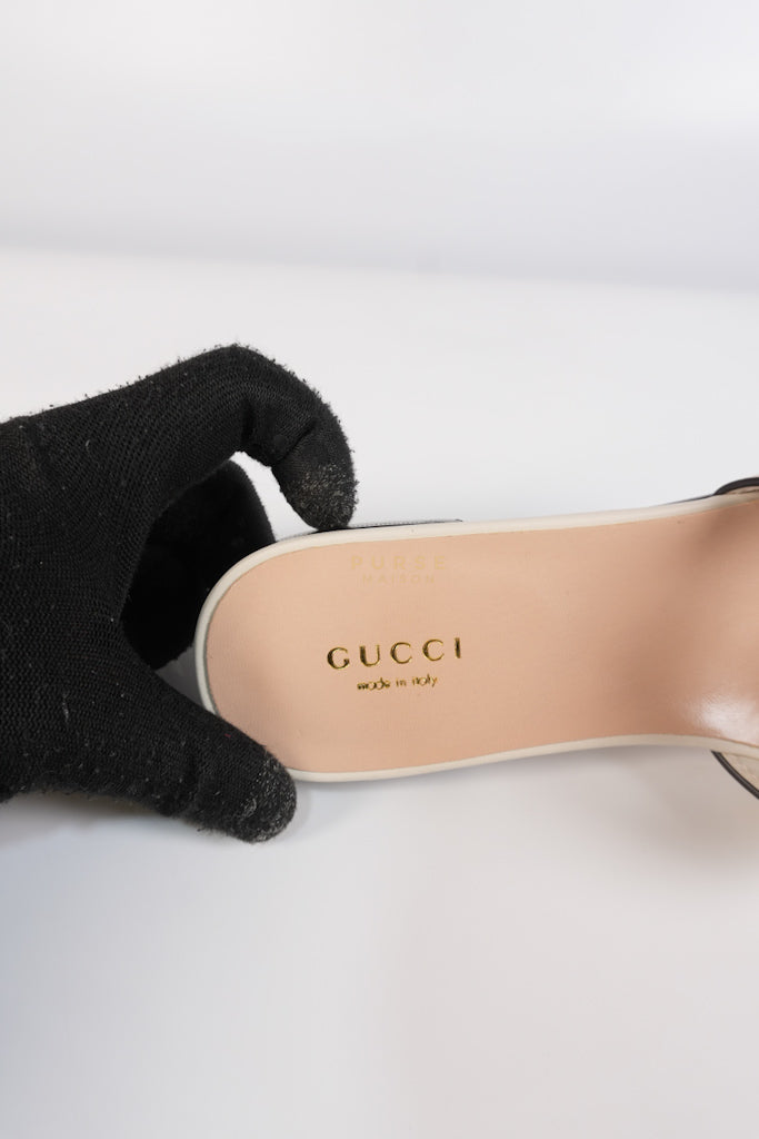 Interlocking G Slides in White Size 37.5 EU (23.5cm) | Purse Maison Luxury Bags Shop