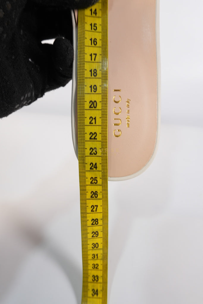 Interlocking G Slides in White Size 37.5 EU (23.5cm) | Purse Maison Luxury Bags Shop