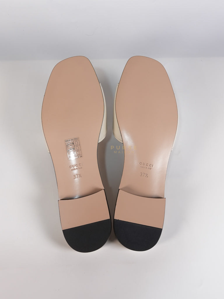 Interlocking G Slides in White Size 37.5 EU (23.5cm) | Purse Maison Luxury Bags Shop