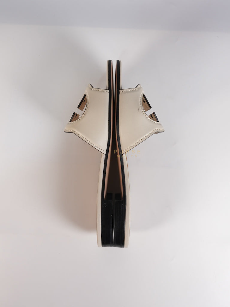 Interlocking G Slides in White Size 37.5 EU (23.5cm) | Purse Maison Luxury Bags Shop