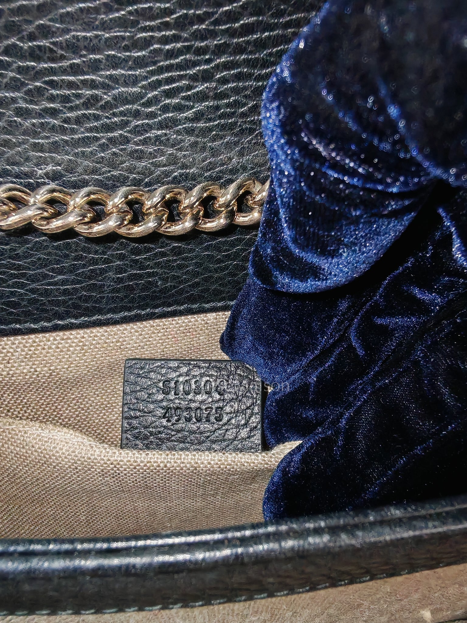 Interlocking G Small Chain Shoulder Bag in Black in Gold Hardware | Purse Maison Luxury Bags Shop