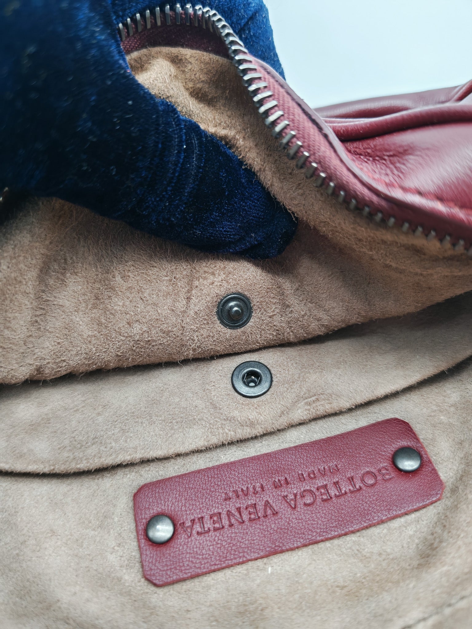 Intrecciato Burgundy Nappa Leather Belt Bag | Purse Maison Luxury Bags Shop