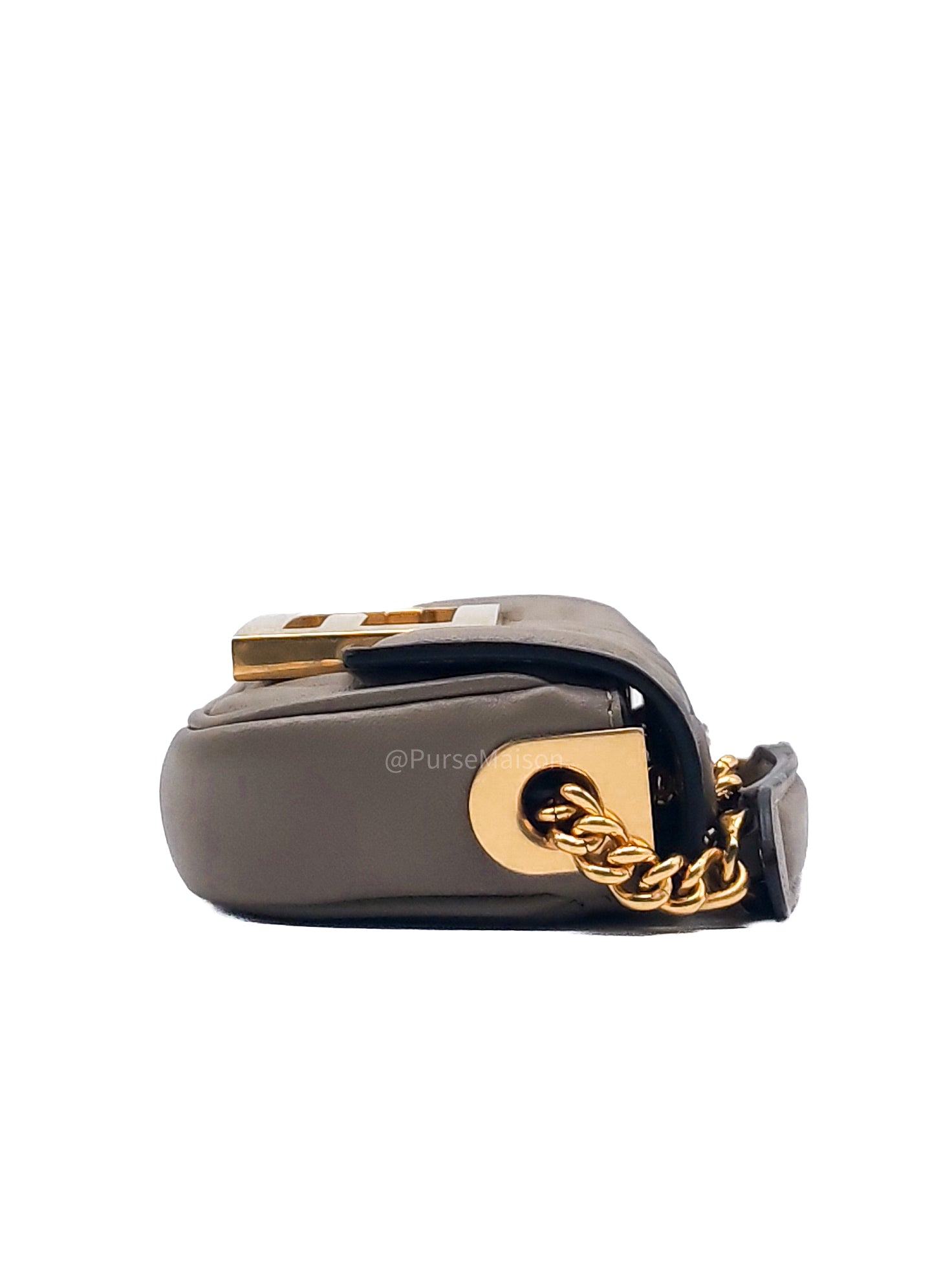 Fendi Nano Baguette Micro Bag in Zucca FF Leather