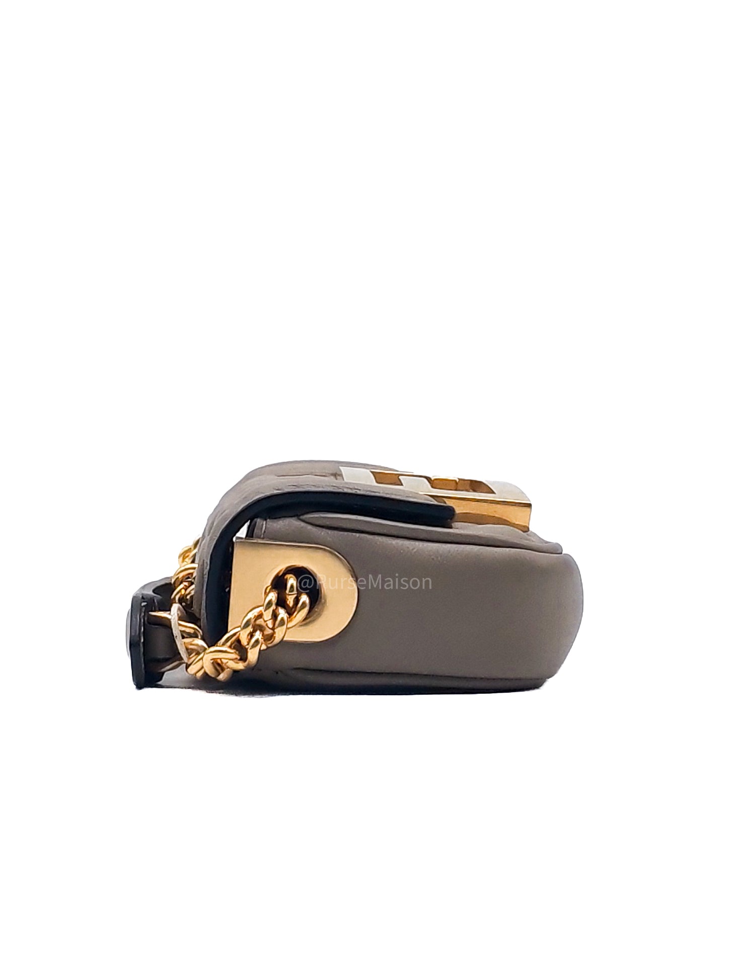 Fendi Nano Baguette Micro Bag in Zucca FF Leather